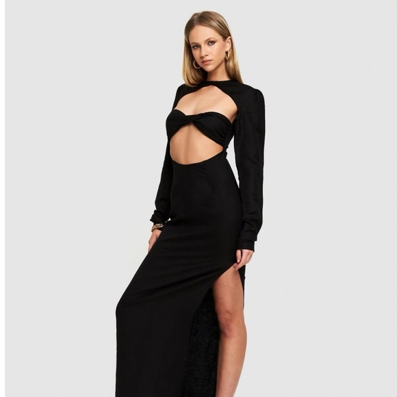Lioness Dresses & Skirts - LIONESS - ASWAN CUT-OUT MAXI DRESS | NAVY B00
